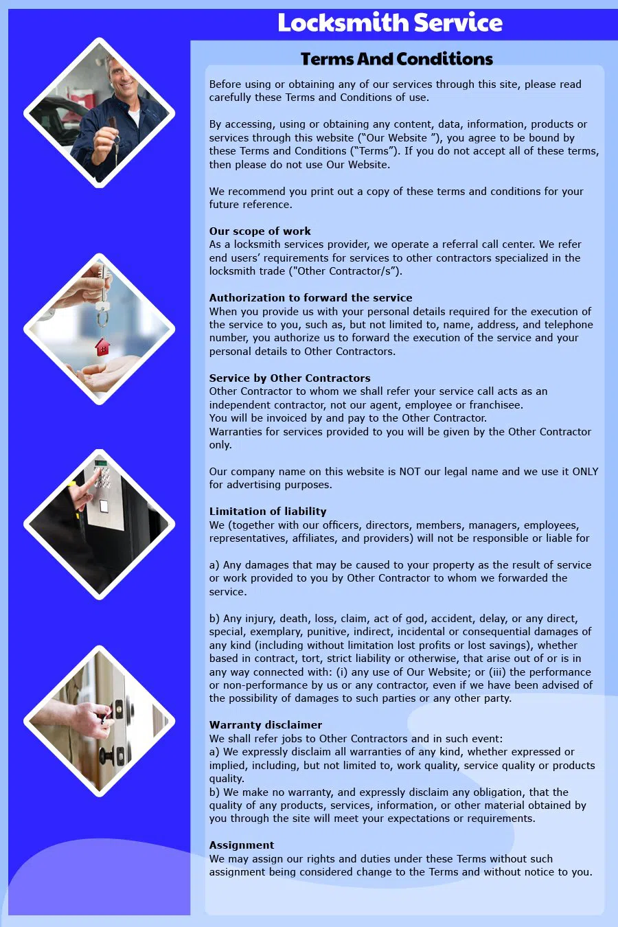 Rowlett Locksmith Service Rowlett, TX 972-512-6352 - TermsAndCondition-15